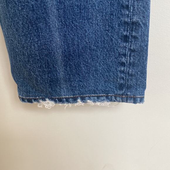 Rebecca Taylor La Vie Straight Leg Jeans Frayed Hem Size 27 - Picture 4 of 8